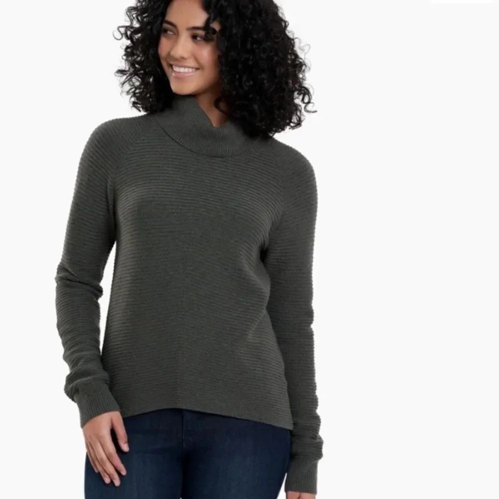 Kuhl Solace Cowl Neck Sweater Green